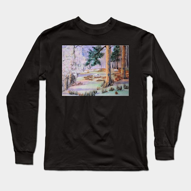 Tholt-y-Will, Isle of Man Long Sleeve T-Shirt by FrancesArt